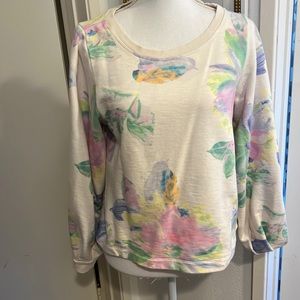 Watercolor floral sweatshirt